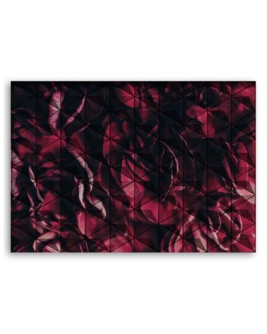 Modernes Wandbild - Rote geometrische Abstrakt | Feeby