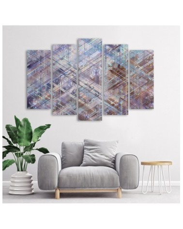 Leinwandbild - Abstrakte geometrische Formen | Feeby