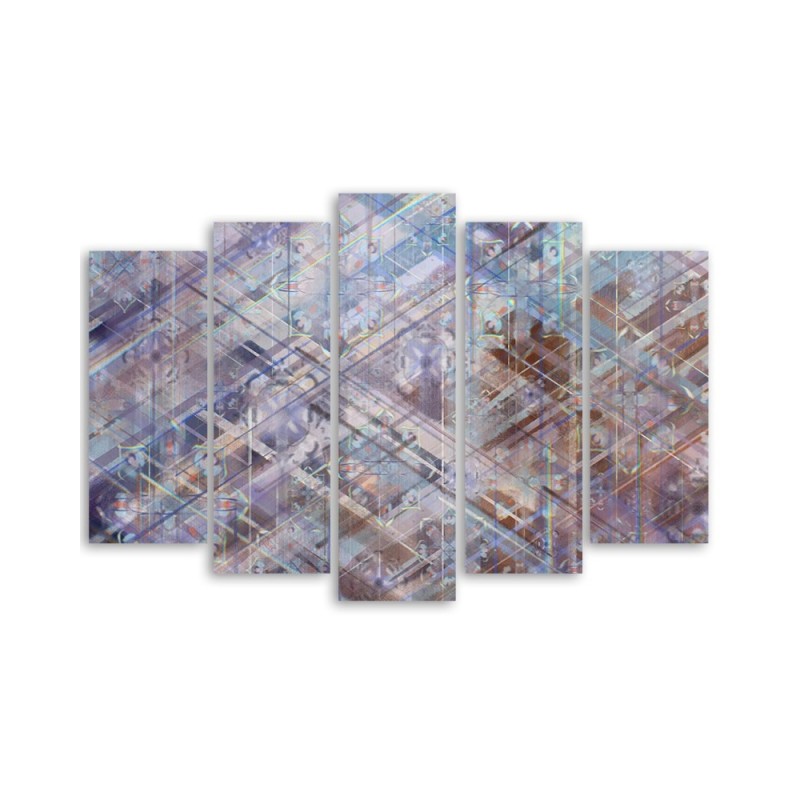 Leinwandbild - Abstrakte geometrische Formen | Feeby