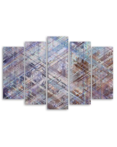 Leinwandbild - Abstrakte geometrische Formen | Feeby