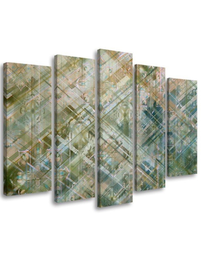 Modernes Wandbild - Abstrakte geometrische Formen | Feeby