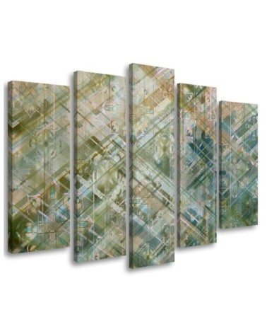 Canvas print for the study - Abstract geometric shapes | FEEBY
