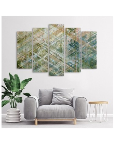 Modernes Wandbild - Abstrakte geometrische Formen | Feeby