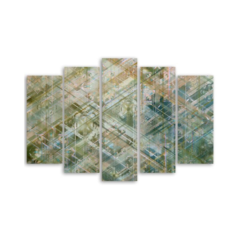 Modernes Wandbild - Abstrakte geometrische Formen | Feeby