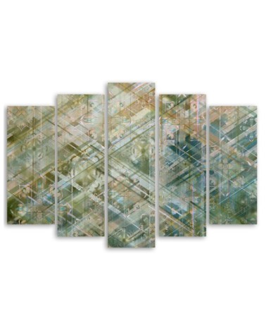 Modernes Wandbild - Abstrakte geometrische Formen | Feeby