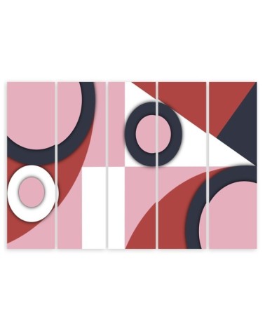 Bild auf Leinwand - Geometrische Abstraktionsformen | Feeby