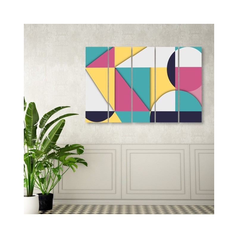 Leinwandbild - Geometrische Abstraktionsformen | Feeby