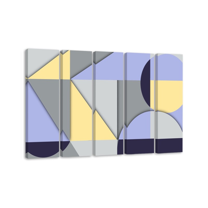 Leinwandbild - Geometrische Abstraktionsformen | Feeby