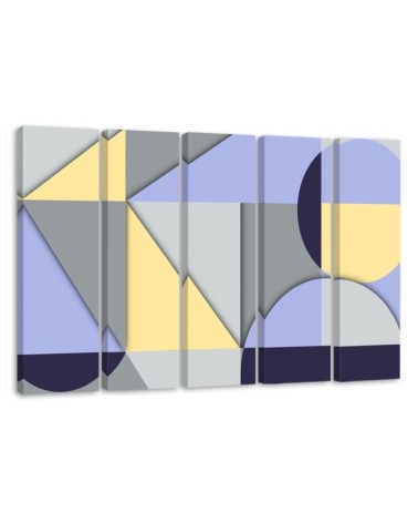 Leinwandbild - Geometrische Abstraktionsformen | Feeby