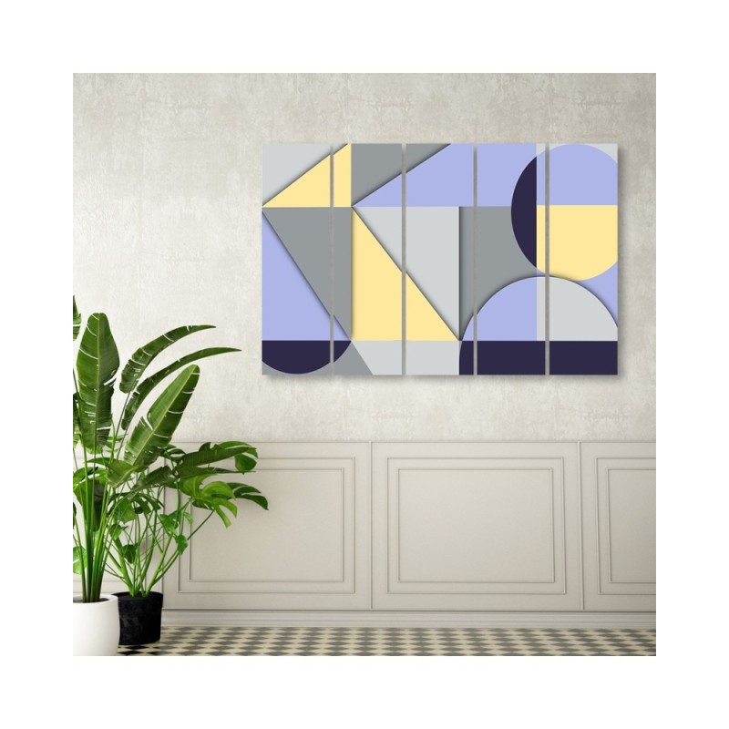 Leinwandbild - Geometrische Abstraktionsformen | Feeby