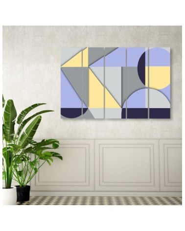 Leinwandbild - Geometrische Abstraktionsformen | Feeby