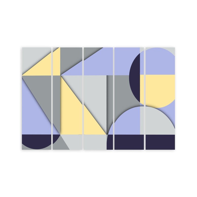 Leinwandbild - Geometrische Abstraktionsformen | Feeby