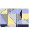 Obraz na ścianę 5 części - Geometryczne kształty abstrakcja | FEEBY
