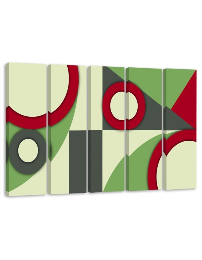 Modernes Wandbild - Geometrische Abstraktionsformen | Feeby