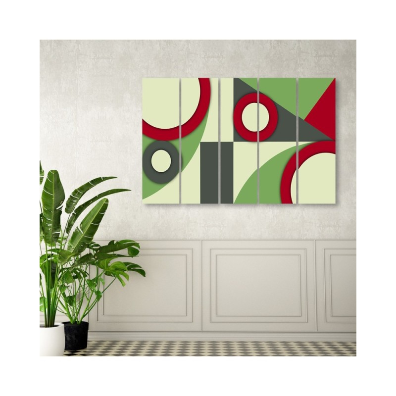 Modernes Wandbild - Geometrische Abstraktionsformen | Feeby