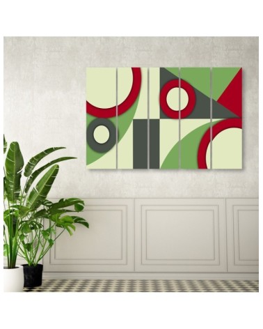 Modernes Wandbild - Geometrische Abstraktionsformen | Feeby