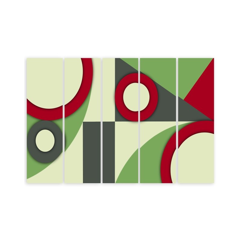 Modernes Wandbild - Geometrische Abstraktionsformen | Feeby