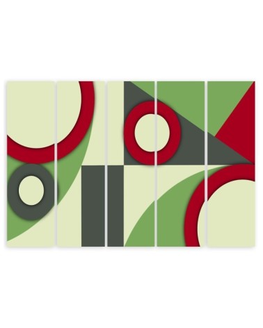 Modernes Wandbild - Geometrische Abstraktionsformen | Feeby