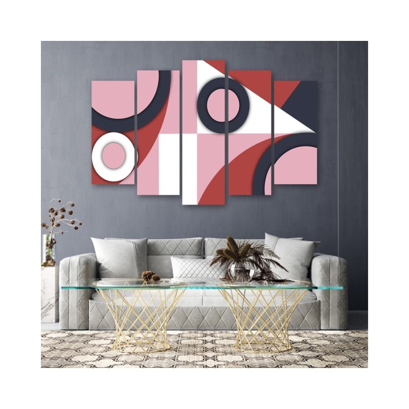 Leinwanddruck - Geometrische Abstraktionsformen | Feeby