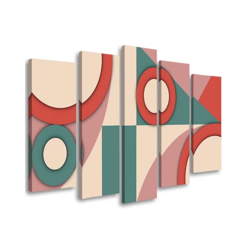 Leinwandbild - Geometrische Abstraktionsformen | Feeby