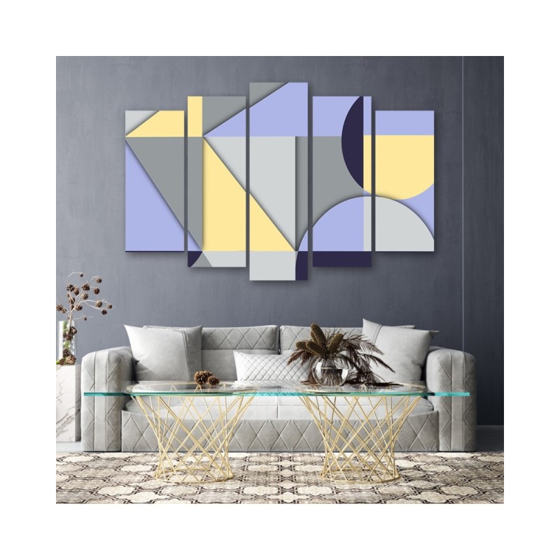 Bild auf Leinwand - Geometrische Abstraktionsformen | Feeby