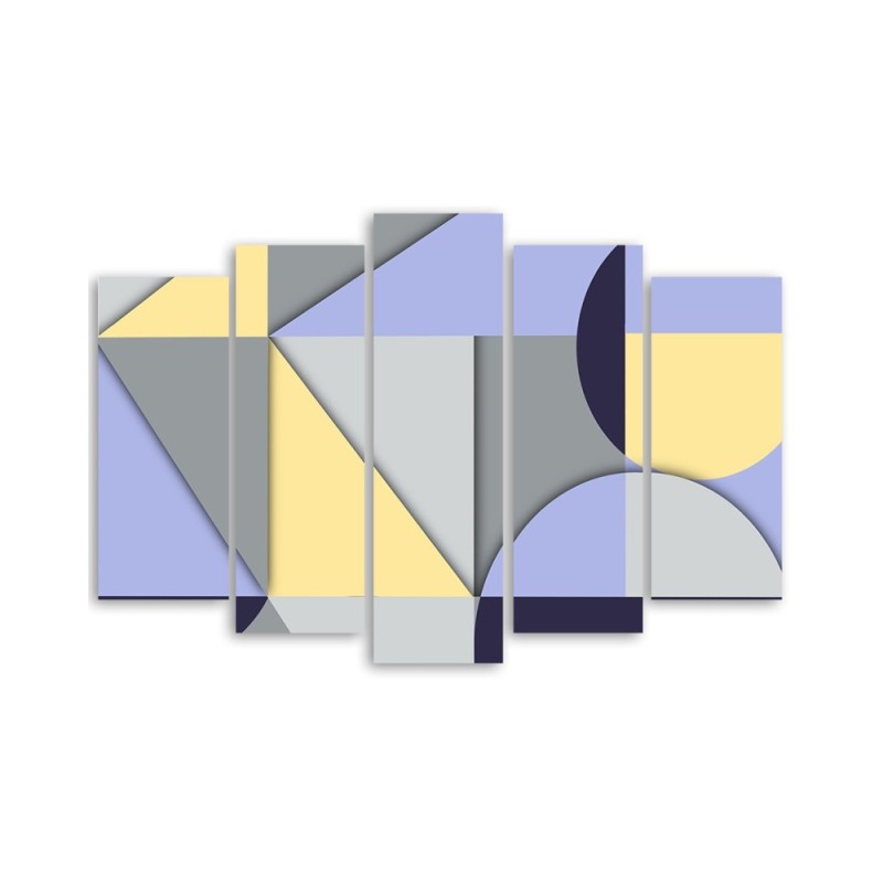 Bild auf Leinwand - Geometrische Abstraktionsformen | Feeby