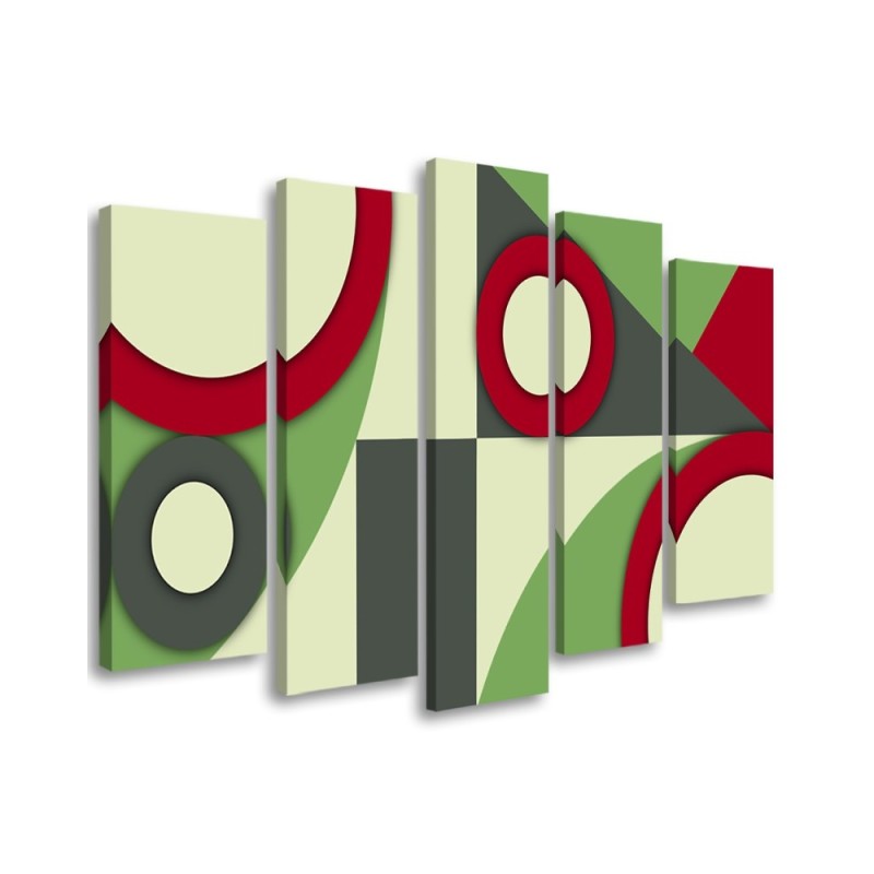 Leinwandbild - Geometrische Abstraktionsformen | Feeby