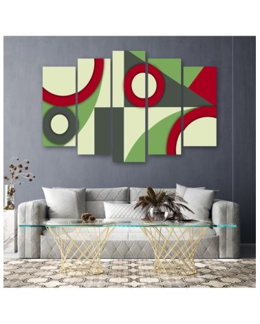 Leinwandbild - Geometrische Abstraktionsformen | Feeby