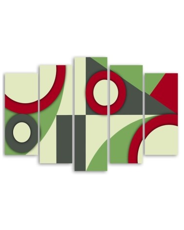 Leinwandbild - Geometrische Abstraktionsformen | Feeby