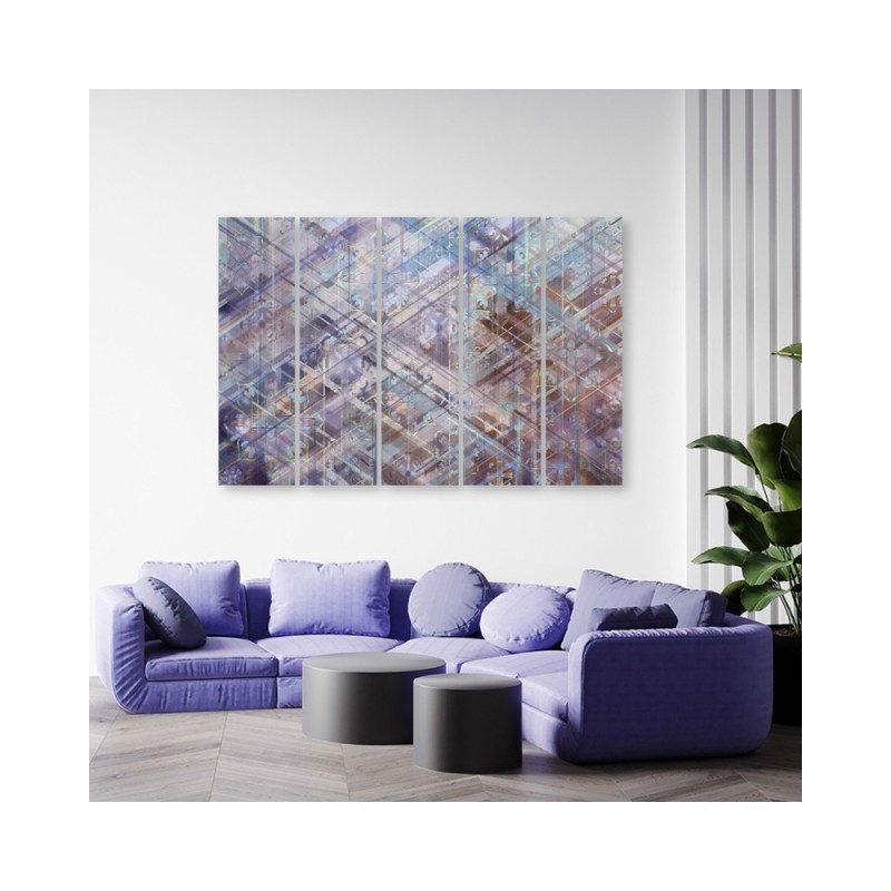 Leinwanddruck - Abstrakte geometrische Formen | Feeby