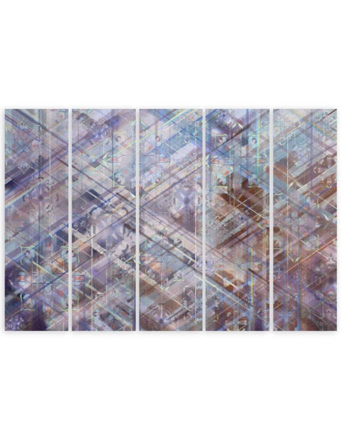 Obraz 5 częściowy - Abstrakcyjne geometryczne kształty | FEEBY