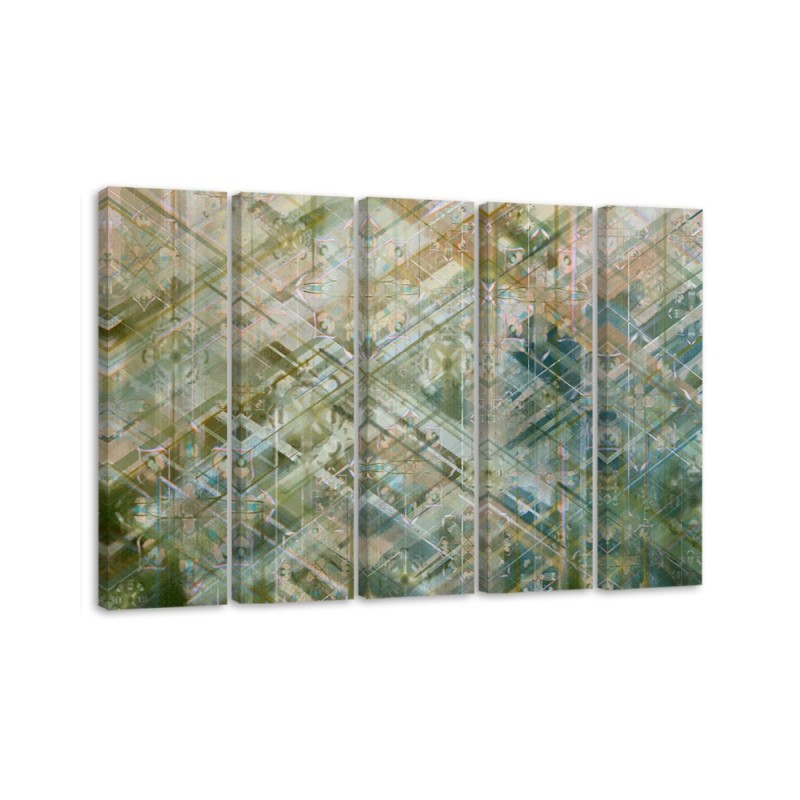 Leinwandbild - Abstrakte geometrische Formen | Feeby