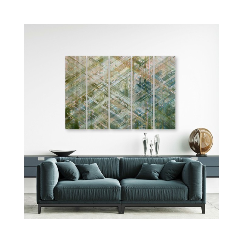 Leinwandbild - Abstrakte geometrische Formen | Feeby