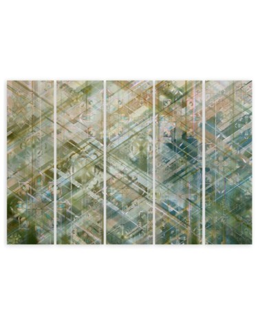 Leinwandbild - Abstrakte geometrische Formen | Feeby