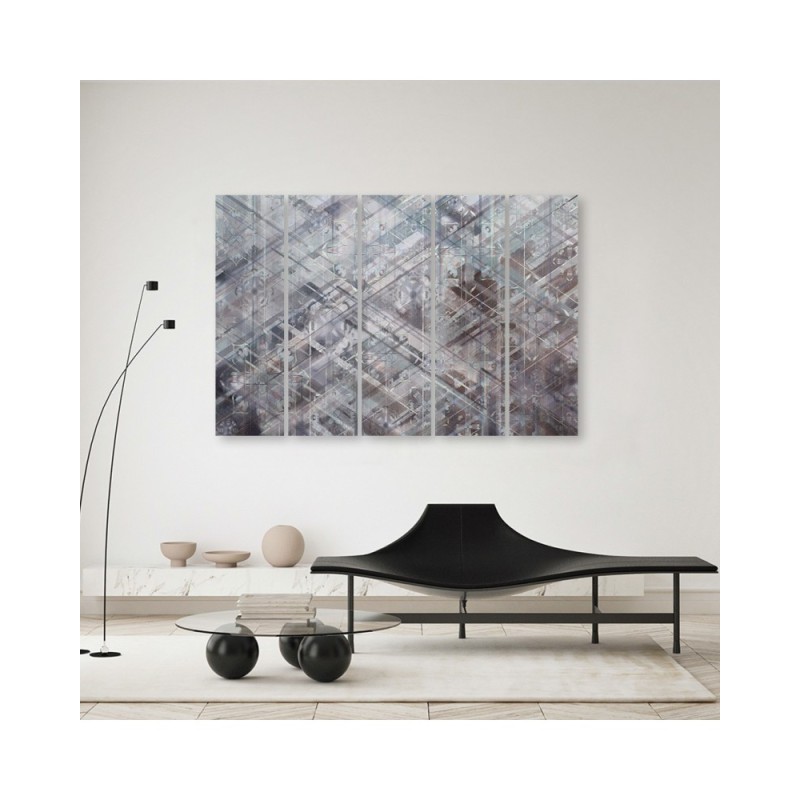 Leinwandbild modern - Abstrakte geometrische Formen | Feeby