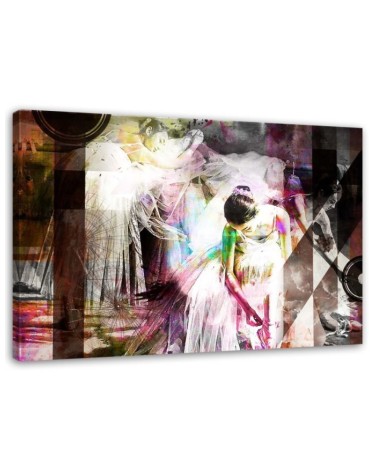 Modernes Wandbild - Ballerina im Kleid - abstrakt | Feeby