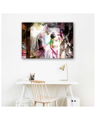Modernes Wandbild - Ballerina im Kleid - abstrakt | Feeby