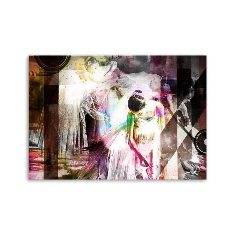 Modernes Wandbild - Ballerina im Kleid - abstrakt | Feeby