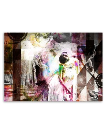Modernes Wandbild - Ballerina im Kleid - abstrakt | Feeby