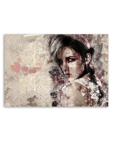 Leinwandbild modern - Schöne Frau - abstrakt | Feeby