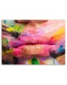 Printable bedroom Canvas prints - Coloured lips | FEEBY