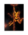 Modern wall painting - Woman dancing on a pole | FEEBY
