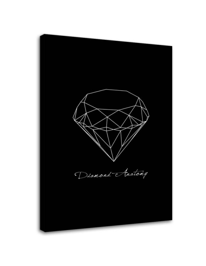 Leinwandbild - Anatomie eines Diamanten | Feeby