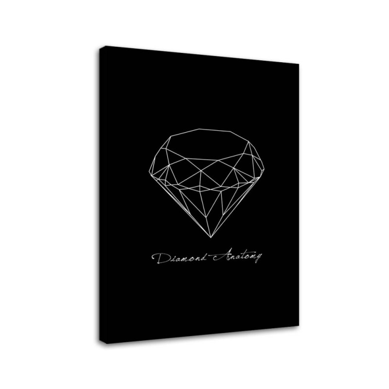 Leinwandbild - Anatomie eines Diamanten | Feeby