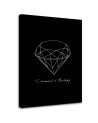 Designerskie obrazy do domu - Naszkicowany diament | FEEBY