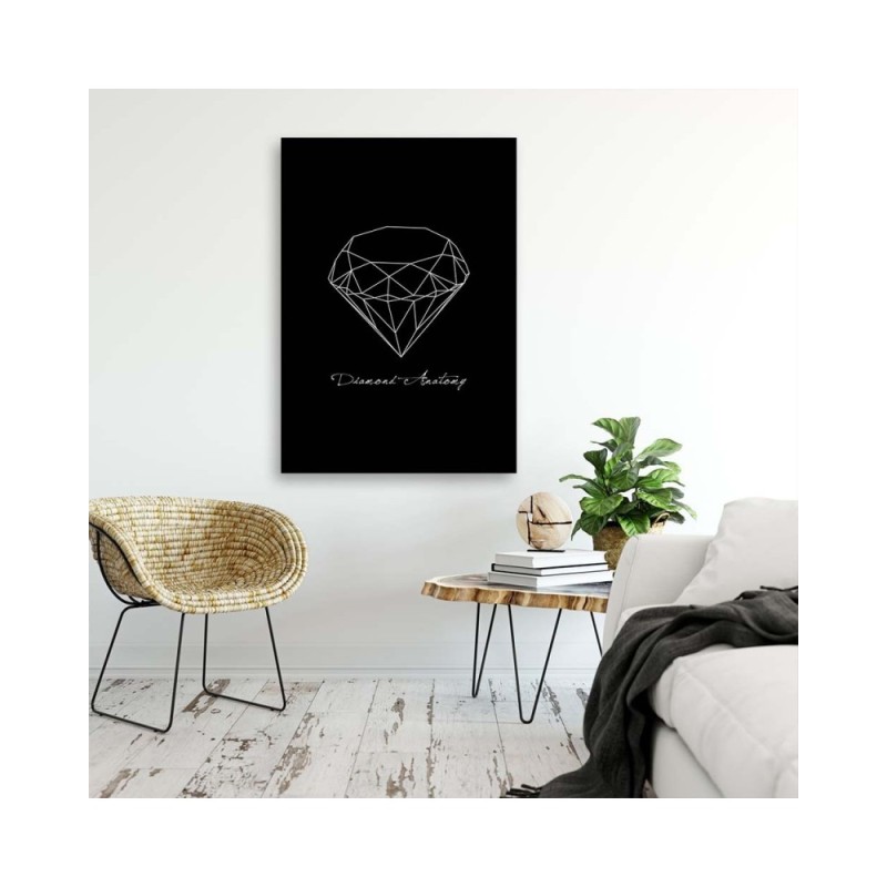 Leinwandbild - Anatomie eines Diamanten | Feeby