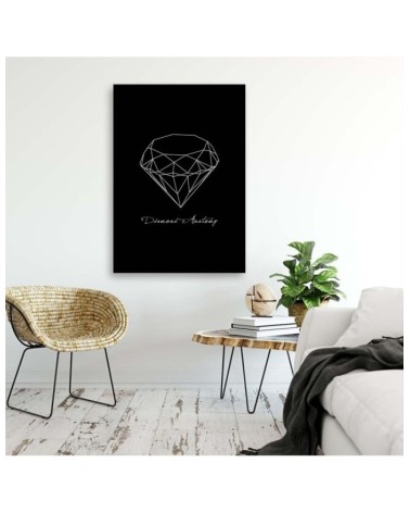 Leinwandbild - Anatomie eines Diamanten | Feeby