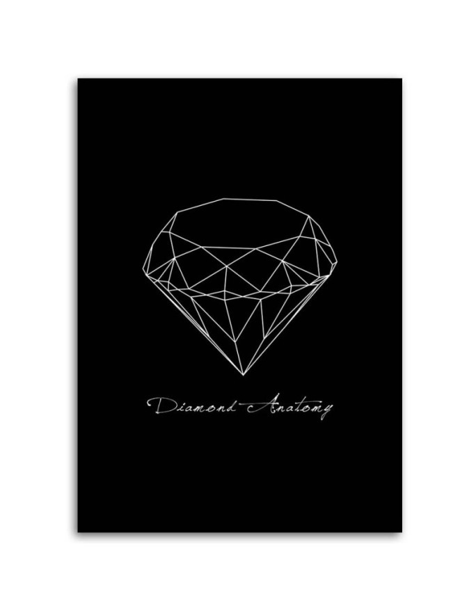 Designerskie obrazy do domu - Naszkicowany diament | FEEBY