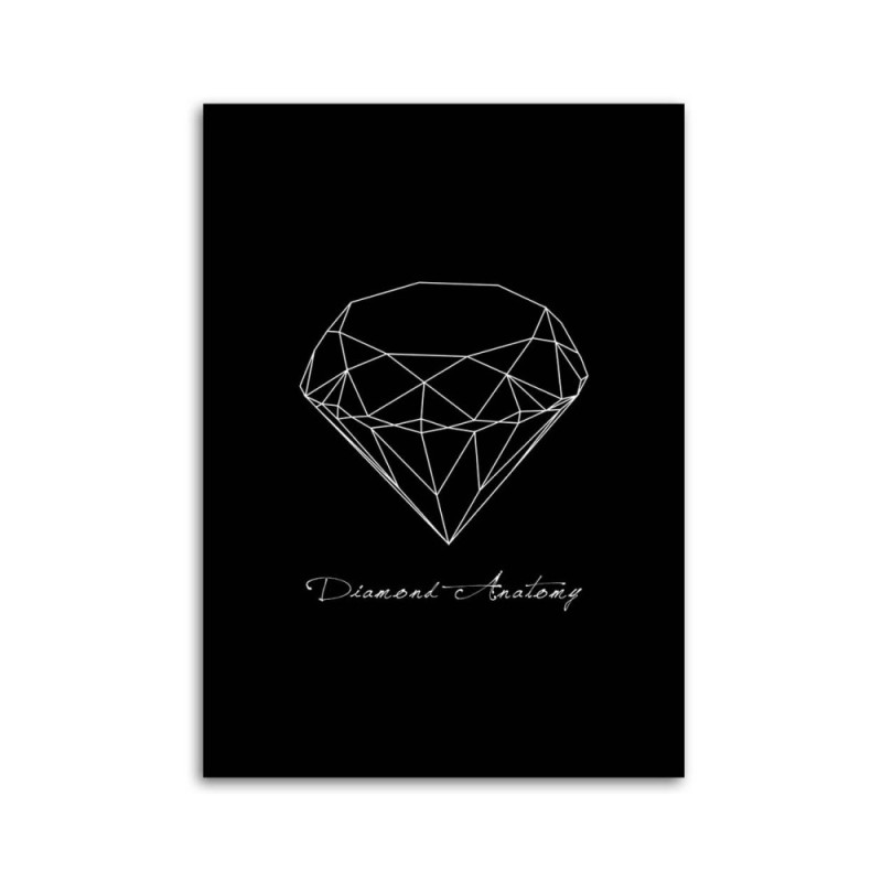 Leinwandbild - Anatomie eines Diamanten | Feeby