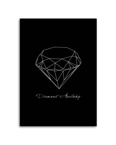 Leinwandbild - Anatomie eines Diamanten | Feeby